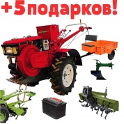 Мотоблок дизельный Profi G-192 (12 л.с., колеса 6.5x12, ВОМ) + 5 Подарков!