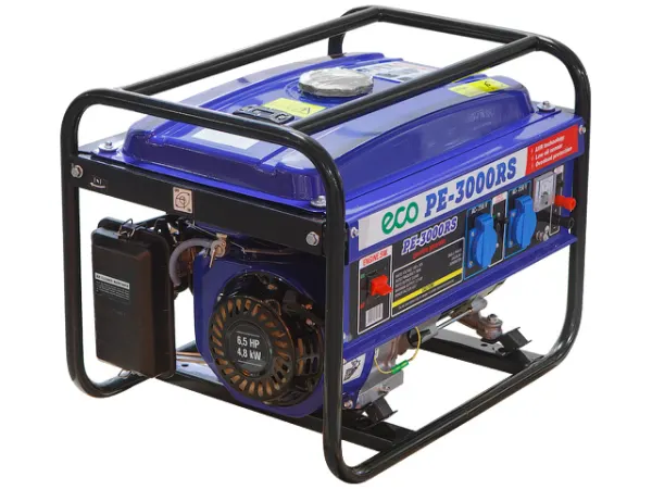 Электростанция (генератор бензиновый) ECO PE-3000RS (2.2 кВт, 230 В, бак 15.0 л, вес 43 кг) — фото 2