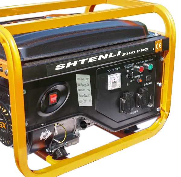 Генератор бензиновый Shtenli PRO 3900 (3,3 кВт) две розетки 220В