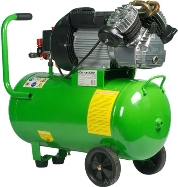 Компрессор ECO AE-502-1 (440 л/мин, 8 атм, коаксиальный, масляный, ресив. 50 л, 220 В, 2.20 кВт) — фото 3