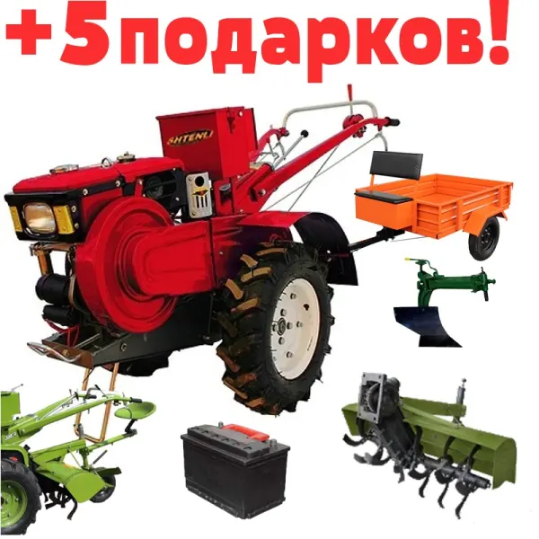 Мотоблок дизельный Profi G-192 (12 л.с., колеса 6.5x12, ВОМ)